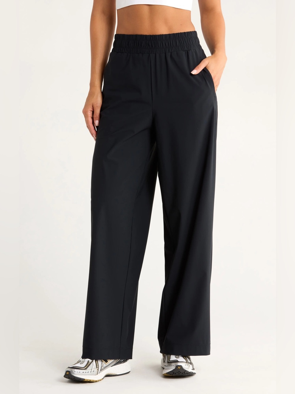 Mondetta Classic Black High Rise Wide Leg Pants Women’s Size Small NWOT